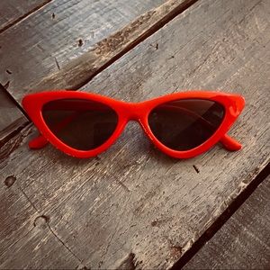 Red Cat Eye Sunglasses